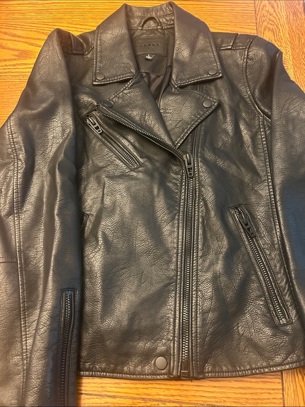 Blank NYC Black Faux Leather Moto Jacket/1 - Picture 3 of 7